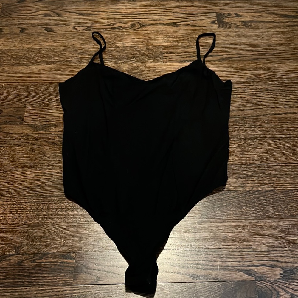 Free people black bodysuit sz small